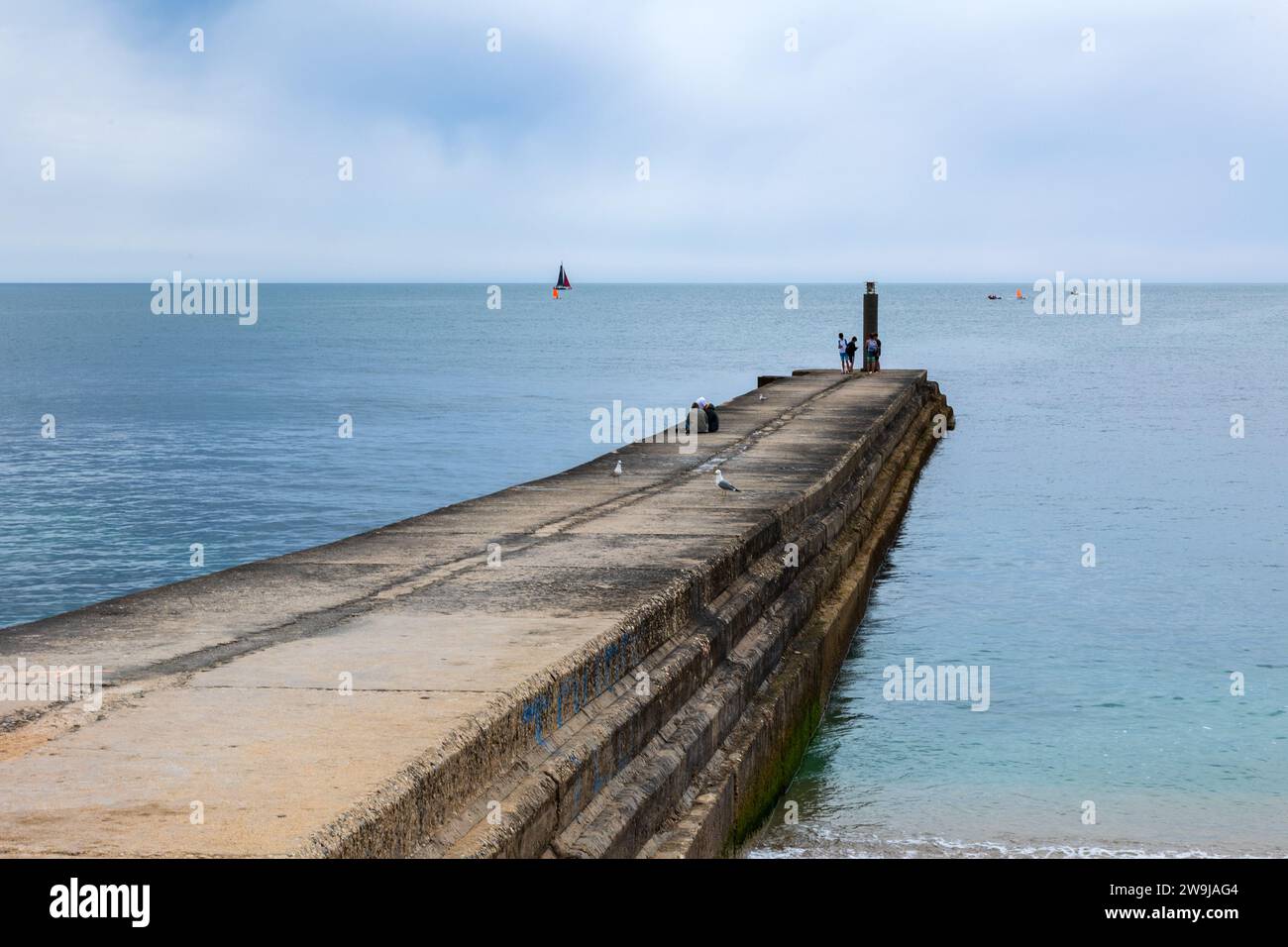 Paesaggio marino Cascais a Lisbona Stockfoto