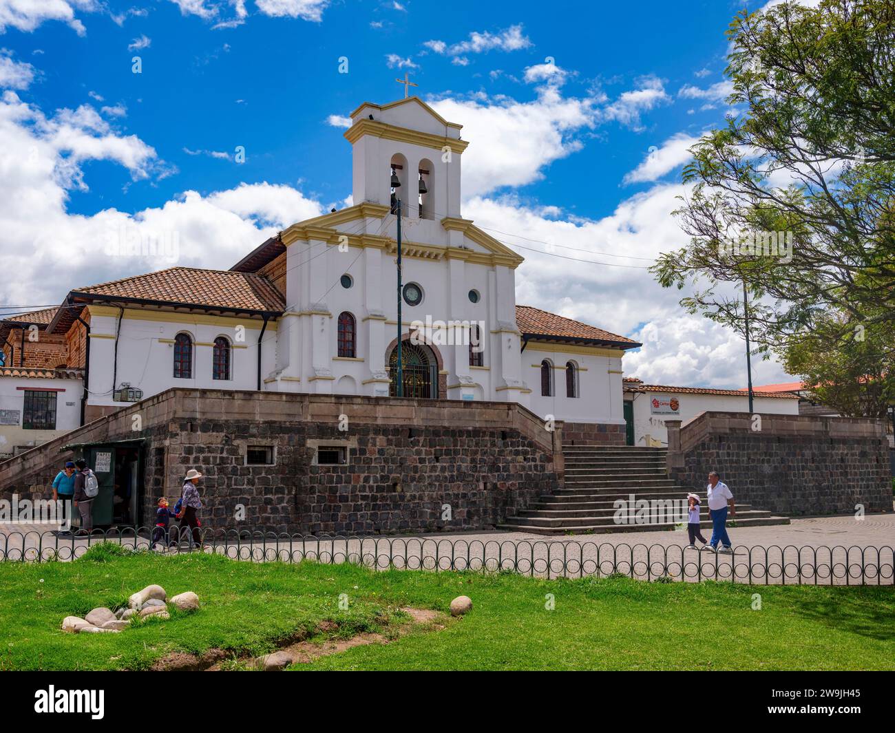 Kirche San Jeronimo de Pintag, Pintag, Provinz Pichincha, Ecuador Stockfoto