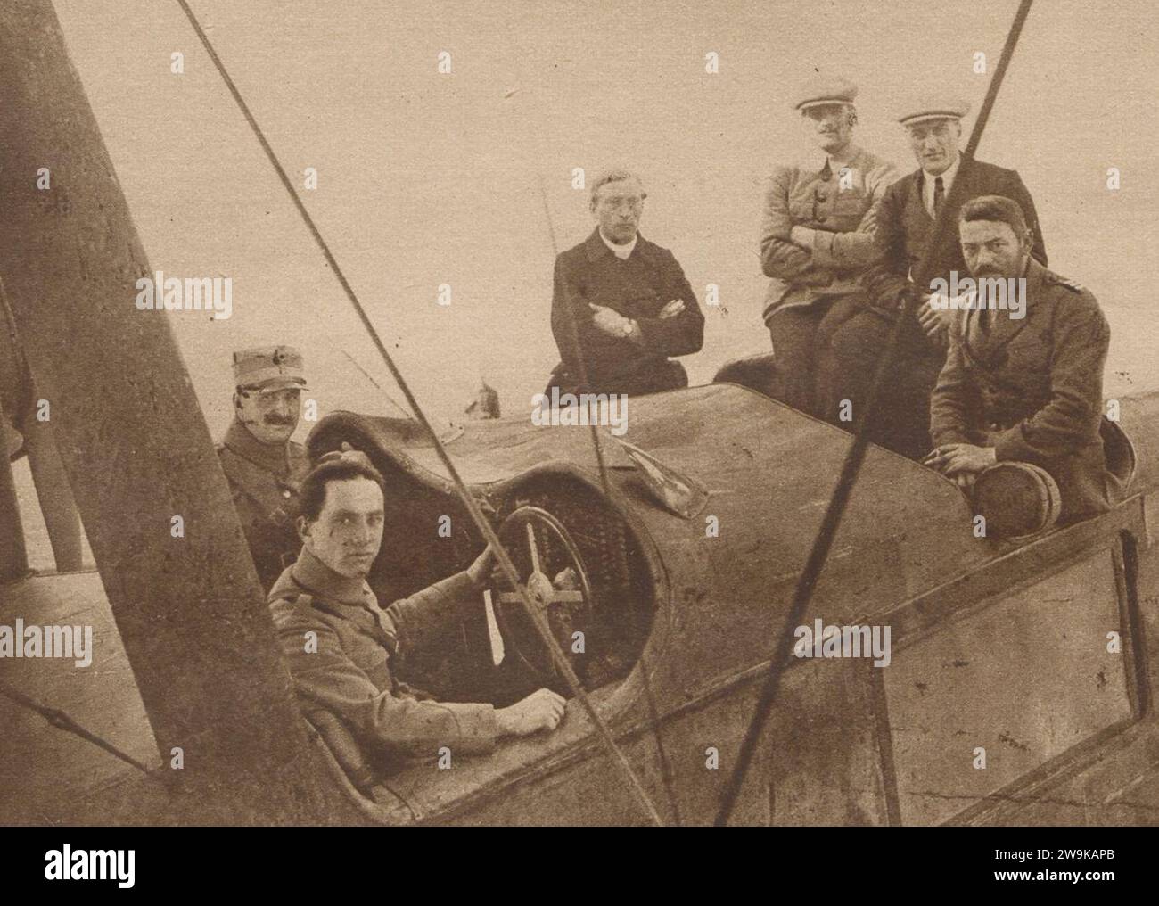 Zeppelin-Staaken R.XIVa Cockpit. Stockfoto