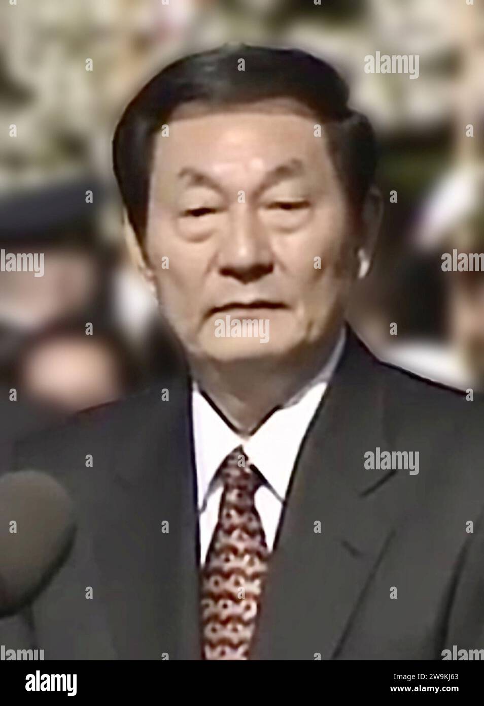 Zhu Rongji im Weißen Haus 1999. Stockfoto