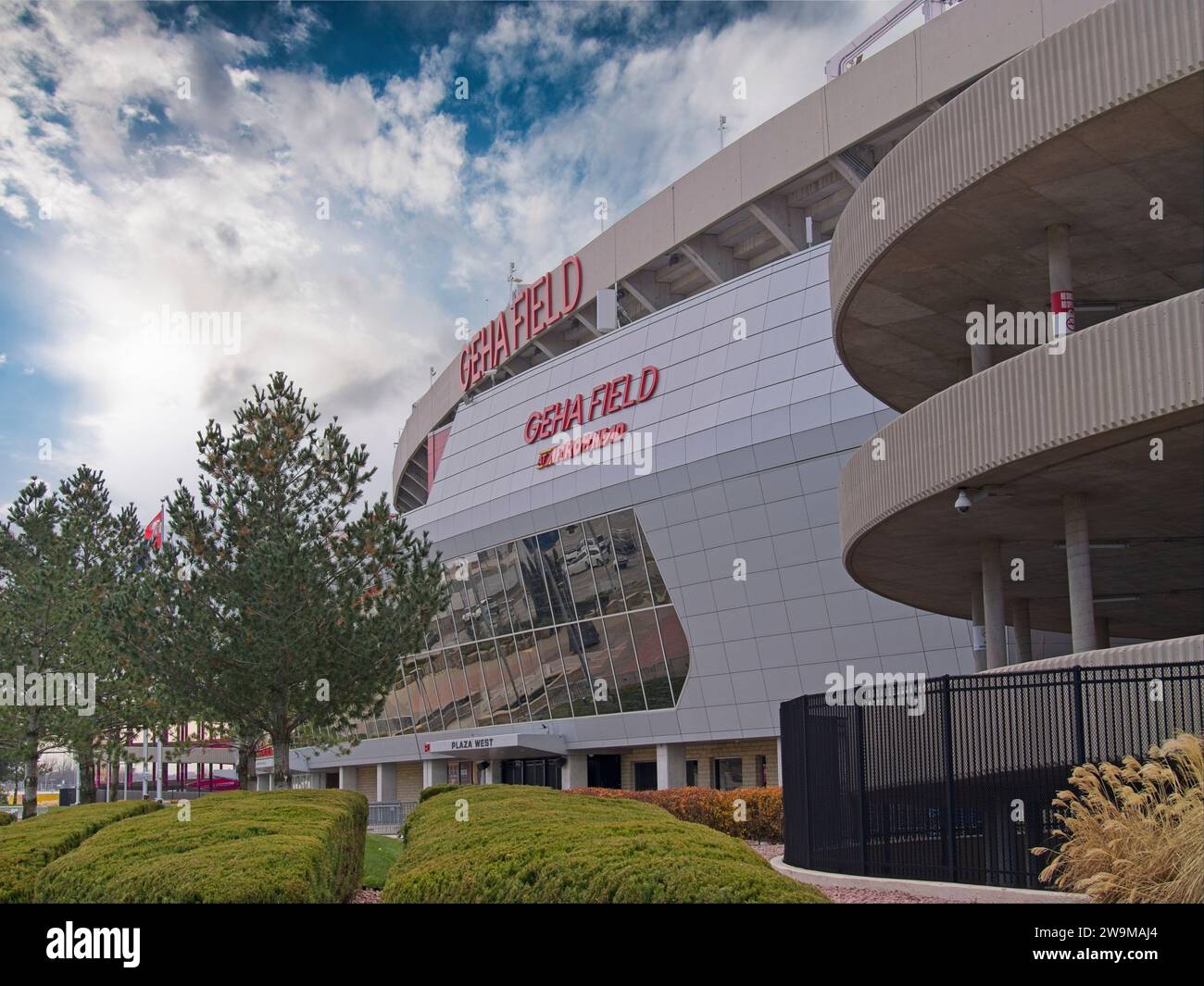 Kansas City, Missouri - 28. Dezember 2023: GEHA Field im Arrowhead Stadium - KC Chiefs Football Stockfoto