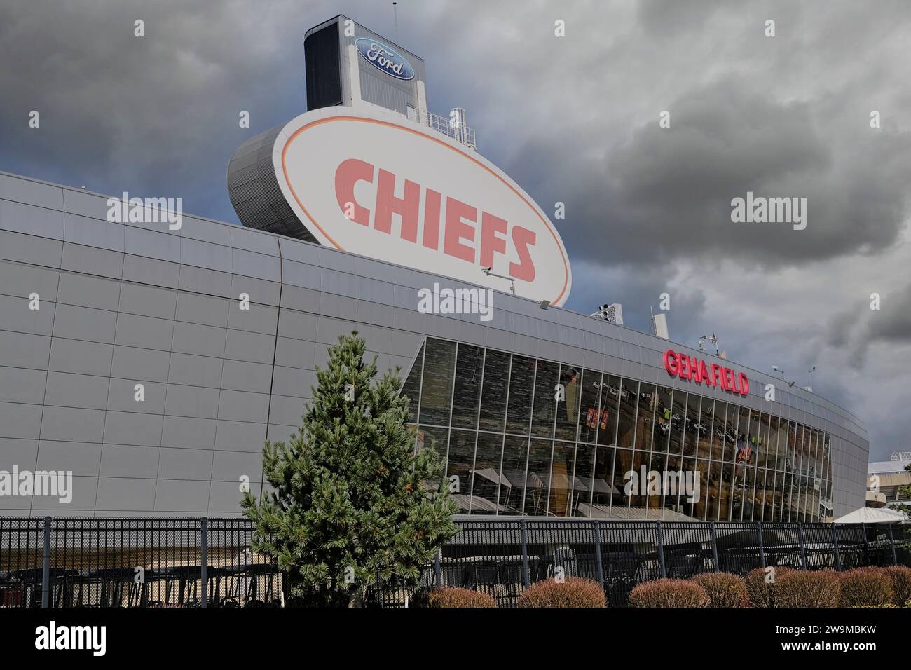 Kansas City, Missouri - 28. Dezember 2023: GEHA Field im Arrowhead Stadium - KC Chiefs Football Stockfoto