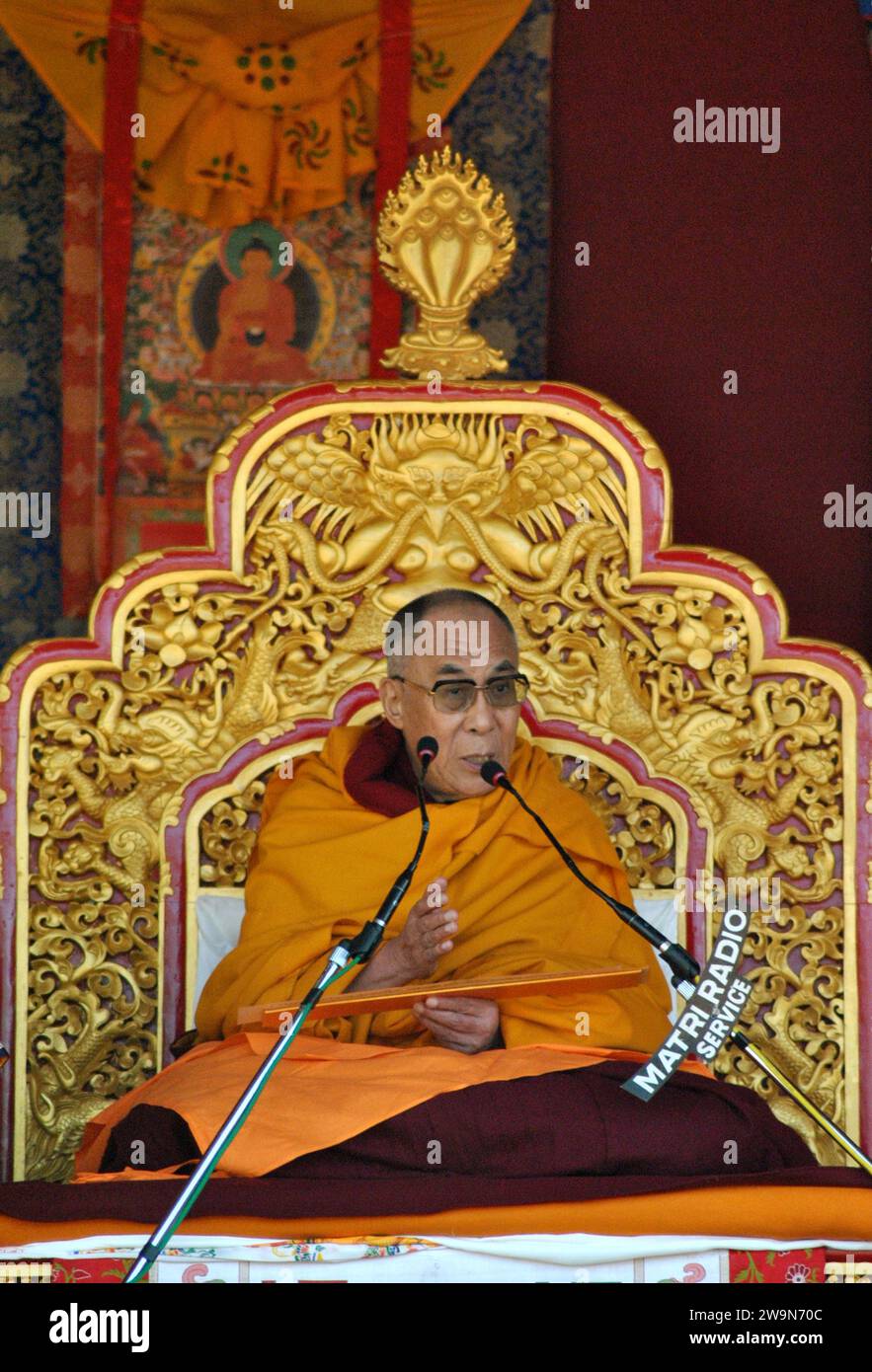 Seine Heiligkeit der 14. Dalai Lama Stockfoto