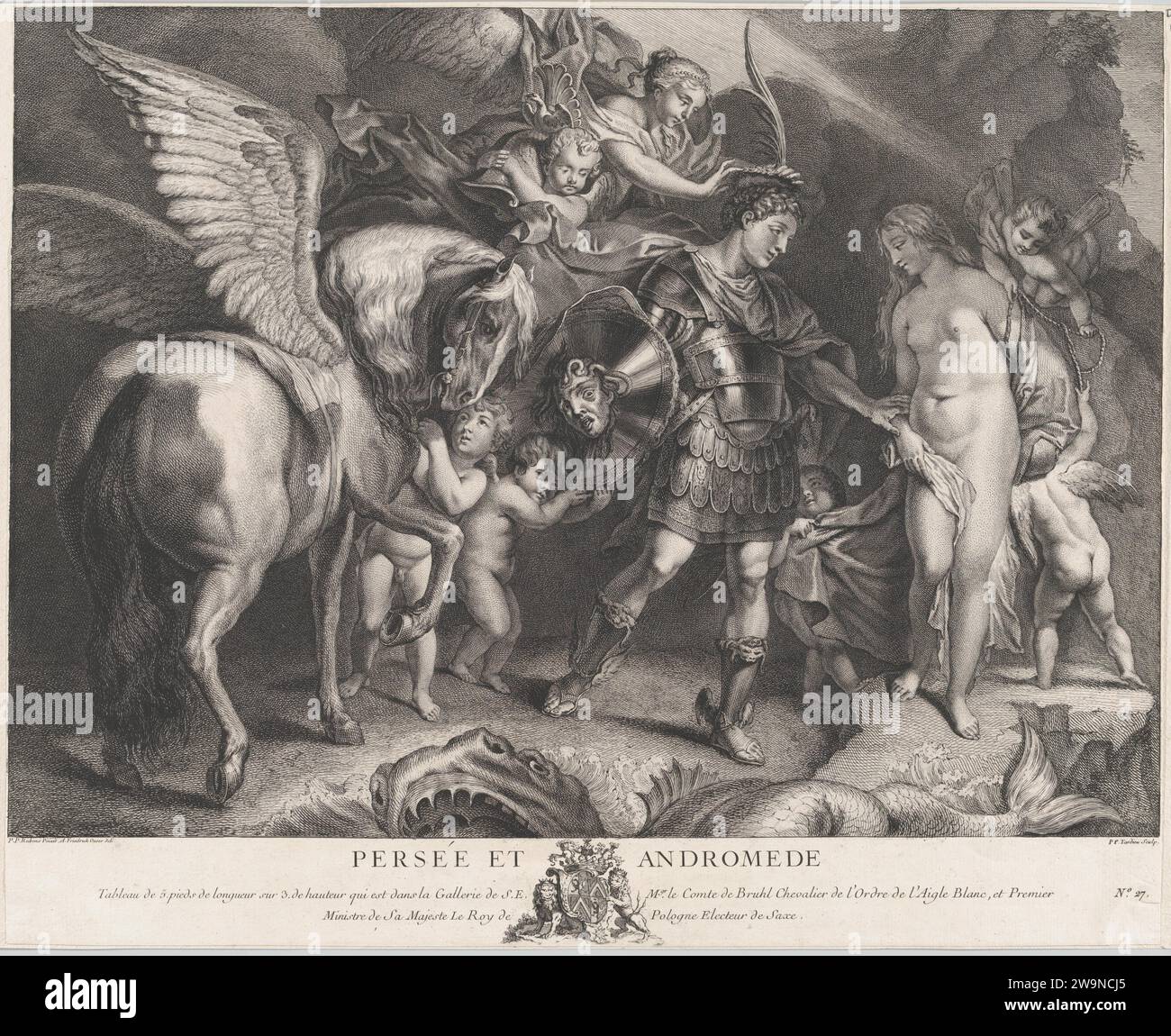 Perseus und Andromeda 1951 von Adam Friedrich Oeser Stockfoto