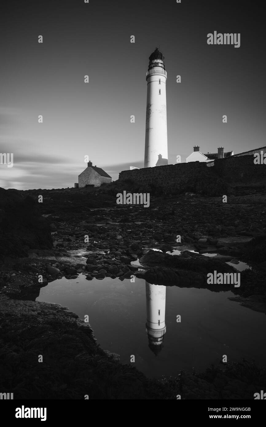 Foto: © Jamie Callister. Scurdie Ness Lighthouse, Montrose, Angus, East Scotland, 11. November, 2023 Stockfoto