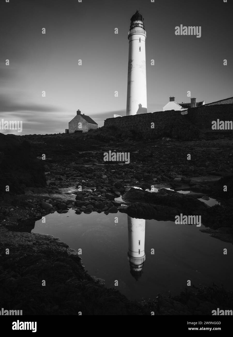 Foto: © Jamie Callister. Scurdie Ness Lighthouse, Montrose, Angus, East Scotland, 11. November, 2023 Stockfoto