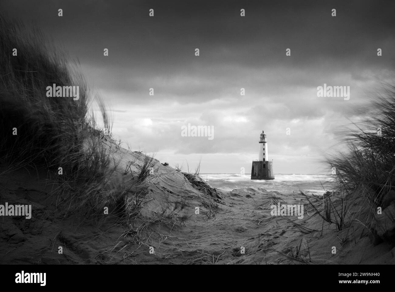 Foto: © Jamie Callister. Rattray Head Lighthouse, Buchan, Aberdeenshire, Nordost-Schottland, 14. November, 2023 Stockfoto