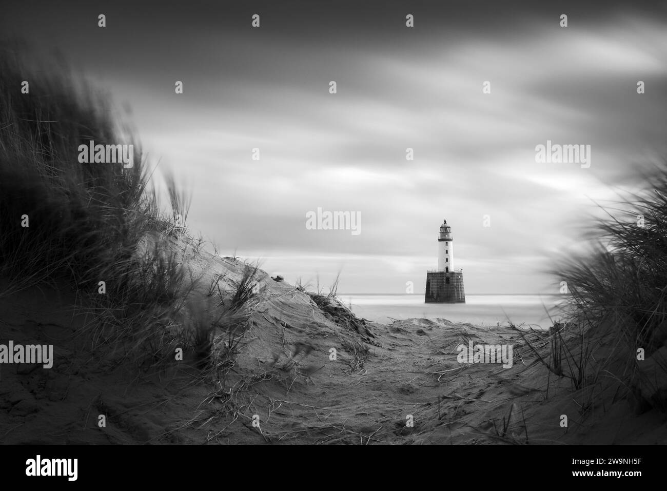 Foto: © Jamie Callister. Rattray Head Lighthouse, Buchan, Aberdeenshire, Nordost-Schottland, 14. November, 2023 Stockfoto