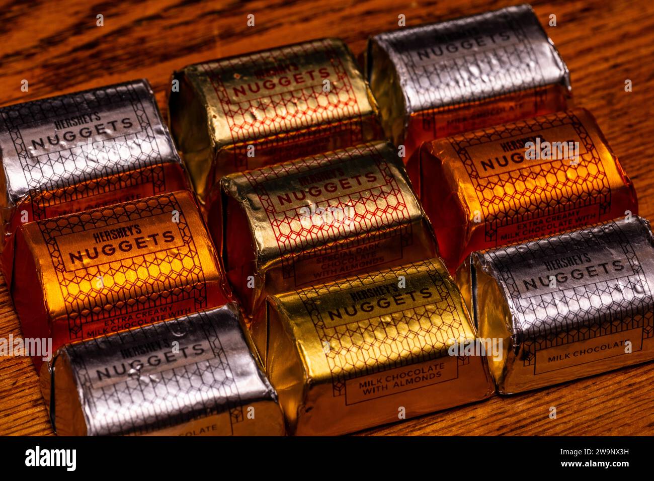 Hershey Nuggets Schokoladenbonbons Stockfoto