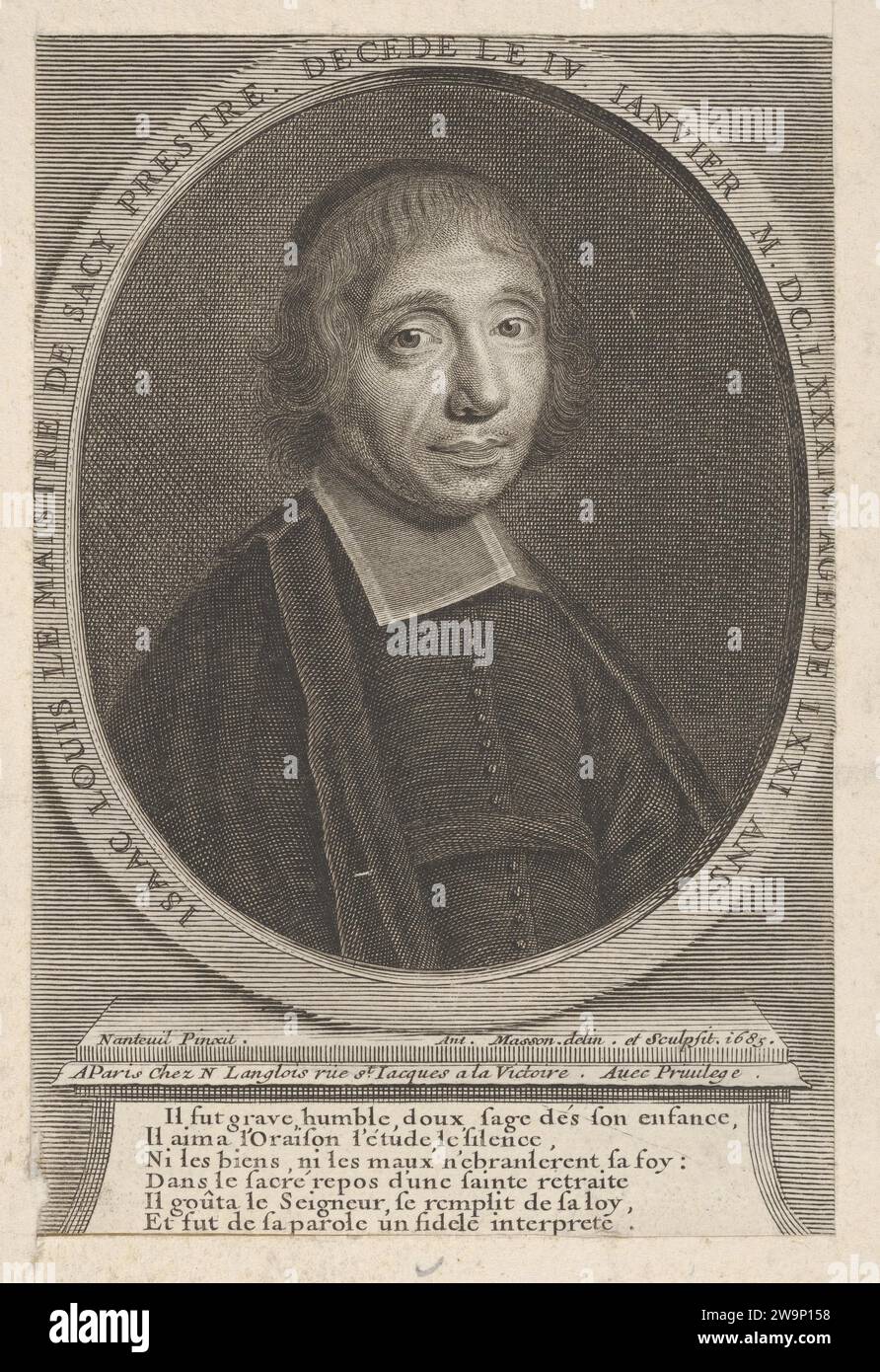 Louis-Isaac Lemaistre de Sacy 2000 von Robert Nanteuil Stockfoto
