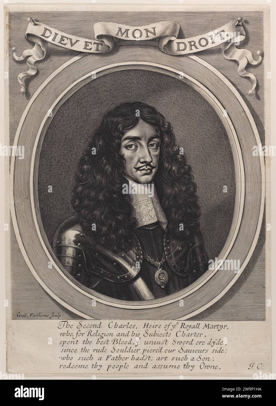 König Karl II. 1922 von Karl II., König von England, Irland, Schottland und Wales Stockfoto