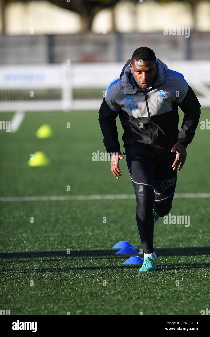 Wakefield, England - 17. November 2023 - Jermaine McGillivary von Wakefield Trinity im Vorsaisontraining. Rugby League Pre Season Training Wakefield Trinity Stockfoto