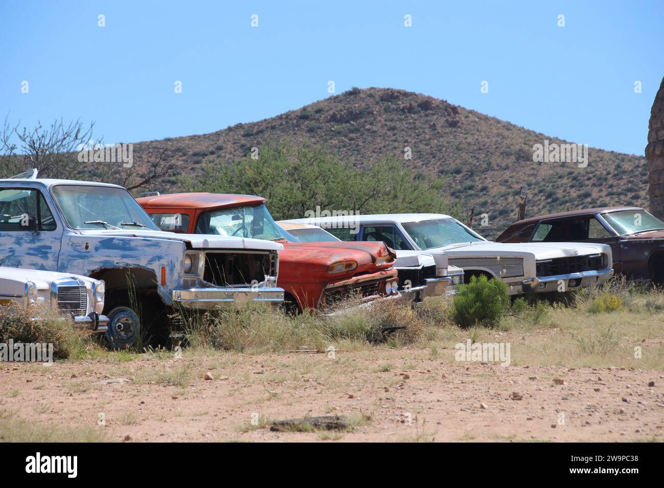 Route 66 Schrottplatz Stockfoto