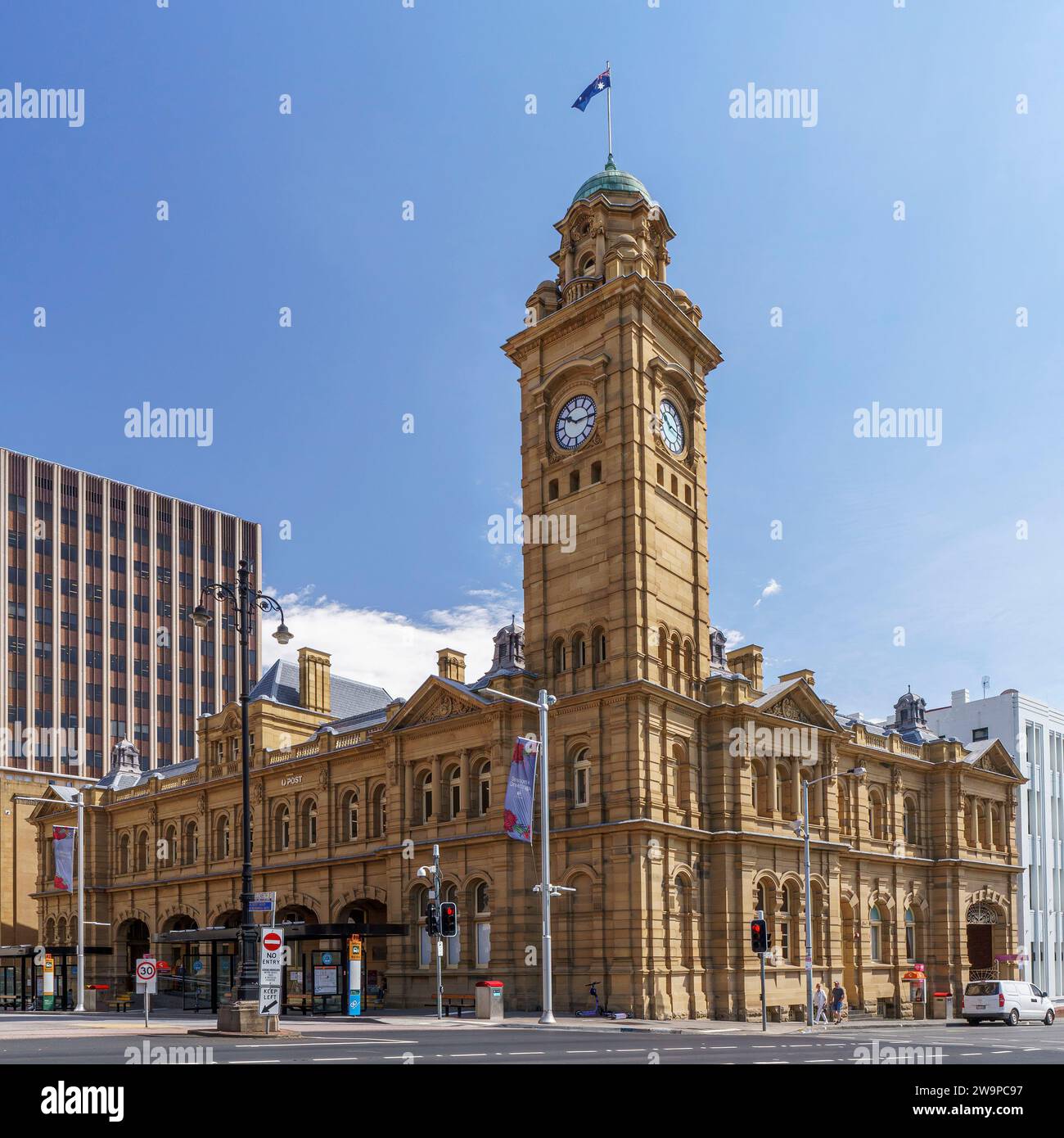 Das Postgebäude in Hobart aus Stockfoto