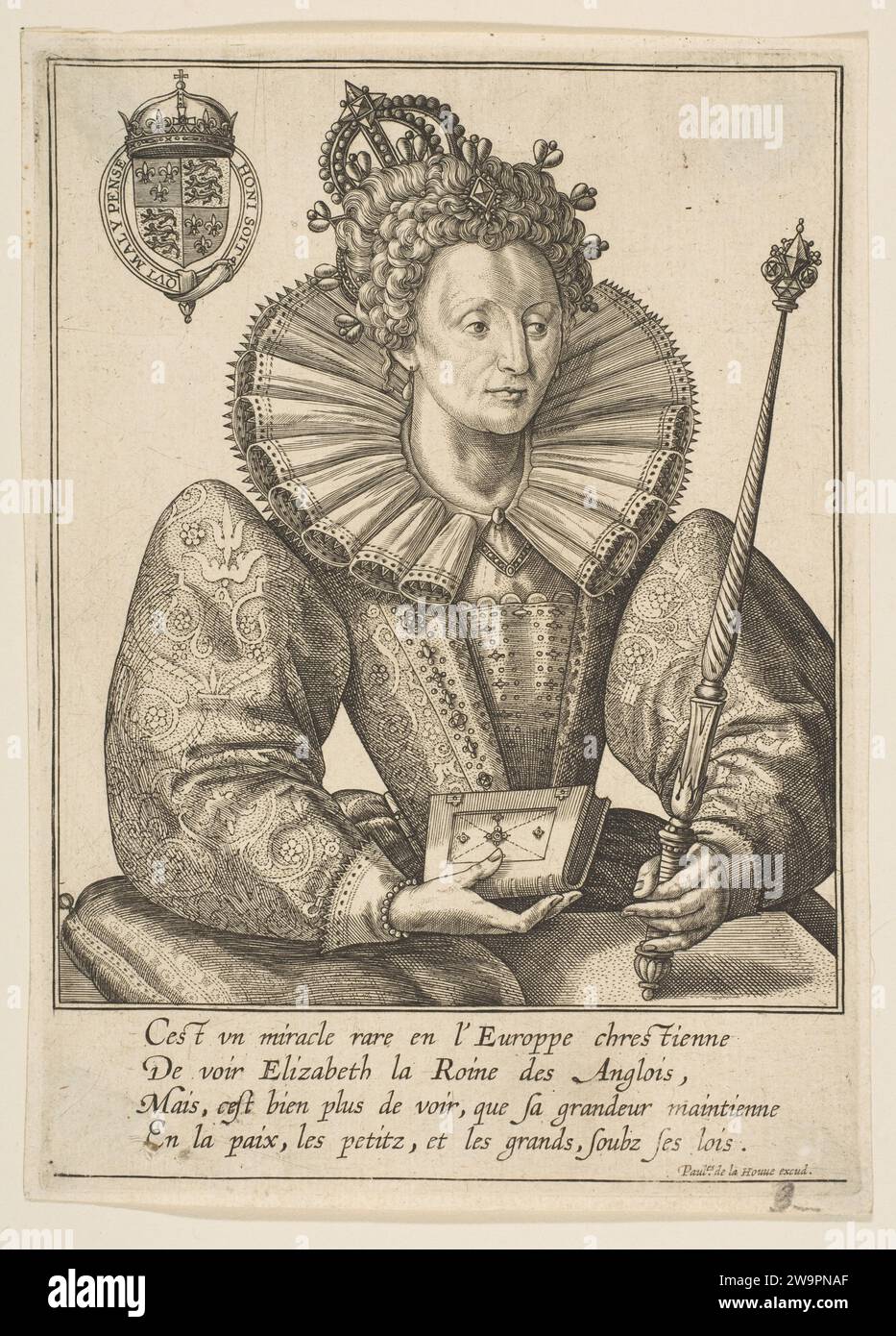 Königin Elisabeth I. von England 1917 von Frans Huys Stockfoto