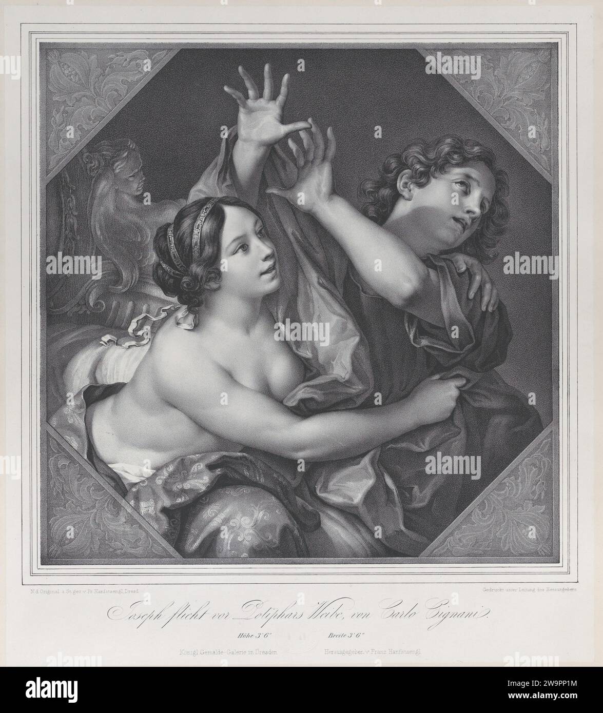 Joseph und Potiphars Ehefrau 1924 von Franz Seraph Hanfstaengl Stockfoto