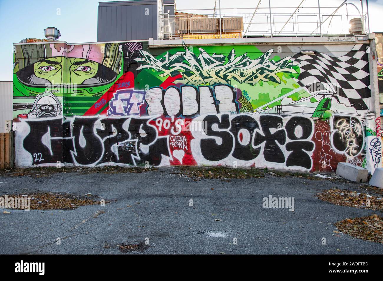 Fototapete des Grand Prix-Rennsports im Zentrum von Montreal, Quebec, Kanada Stockfoto
