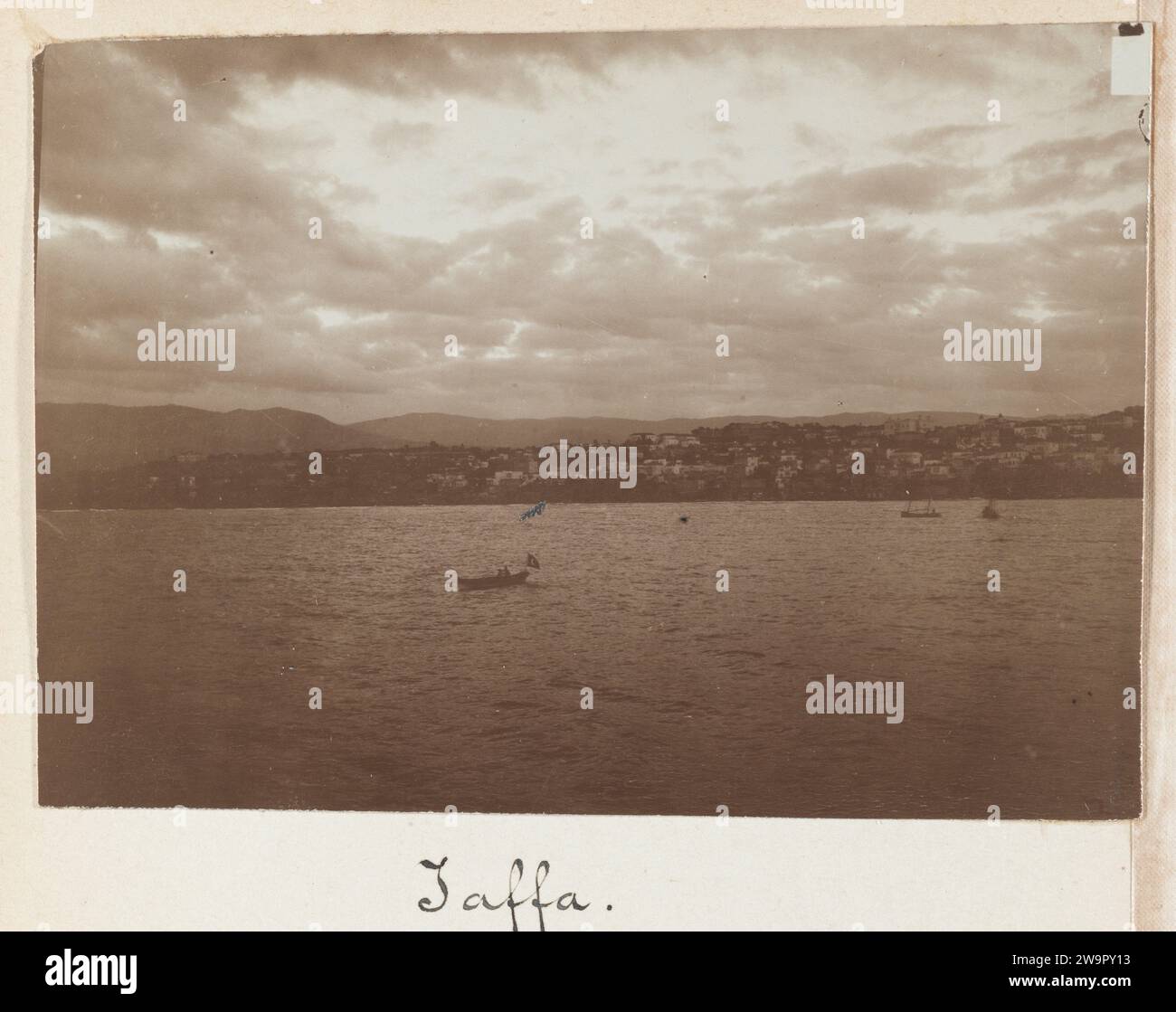 Blick auf Beirut, Libanon, 1898 Foto Beiroet baryta Papier Stadtansicht im Allgemeinen; 'Veduta' Beiroet Stockfoto