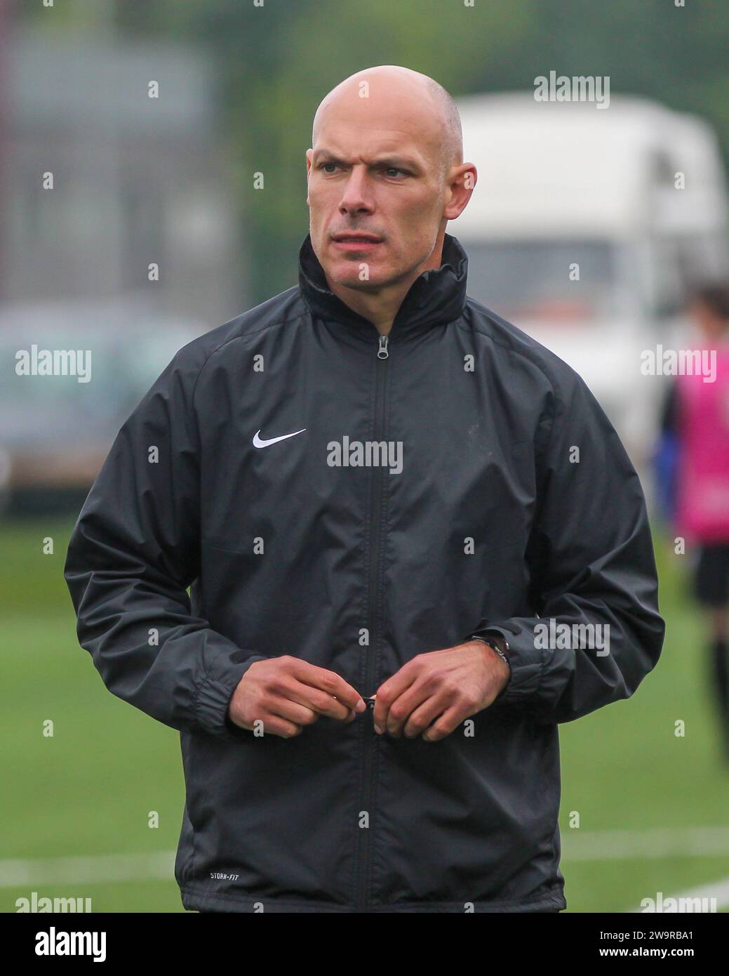 Howard Webb, ehemaliger englischer Fußballschiedsrichter und jetzt Chefschiedsrichter bei PGMOL Stockfoto