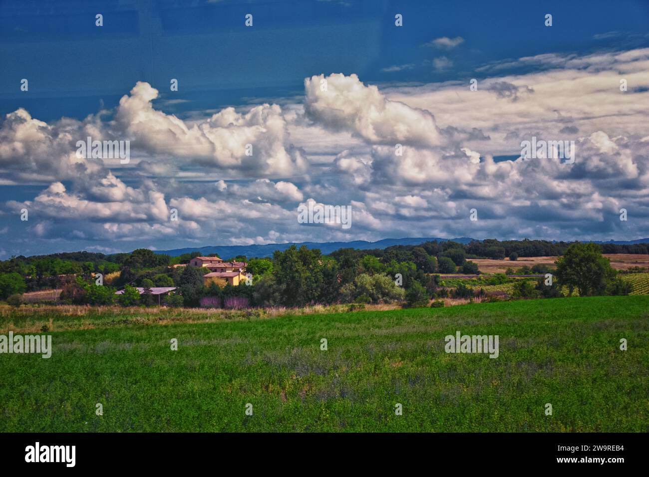 Toskanisches Weingut typisches Weingut in Italien, Europa. Stockfoto