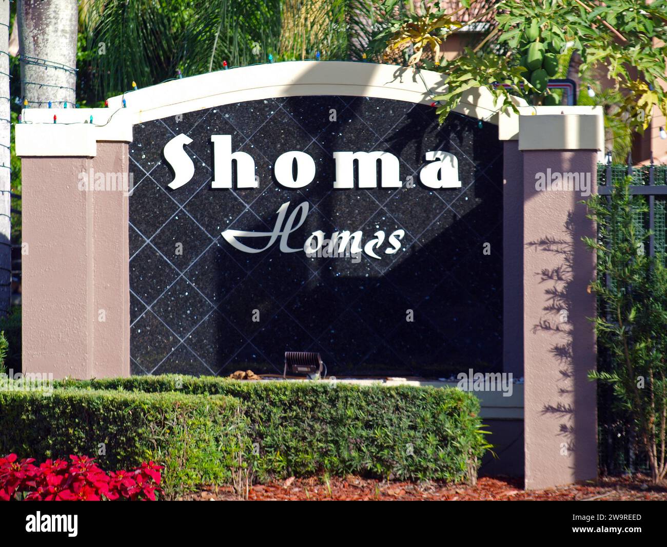 Miami, Florida, Vereinigte Staaten - 29. Dezember 2023: Shoma Homes Housing Community. Stockfoto