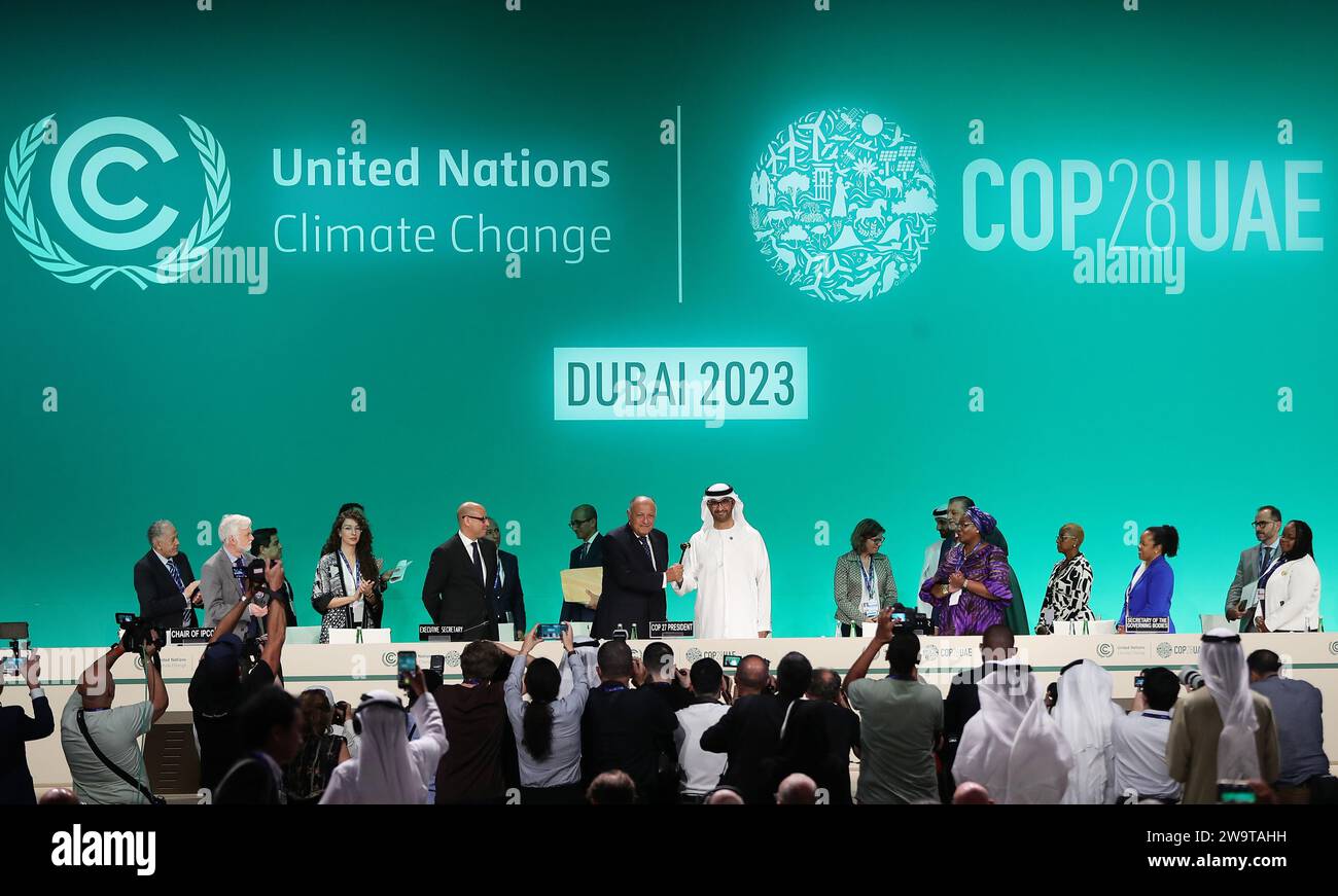 (231230) PEKING, 30. Dezember 2023 (Xinhua) COP28Präsident