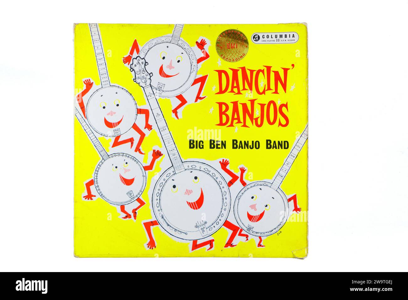 LP Album Cover Big Ben Banjo Band - Dancin Banjos Stockfoto