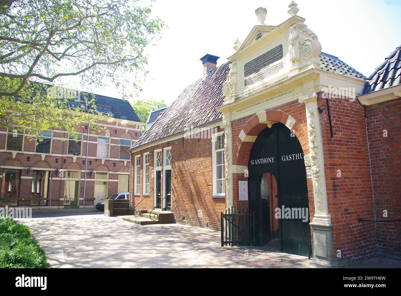 St. Anthony Almshouses, Groningen, Holland Stockfoto