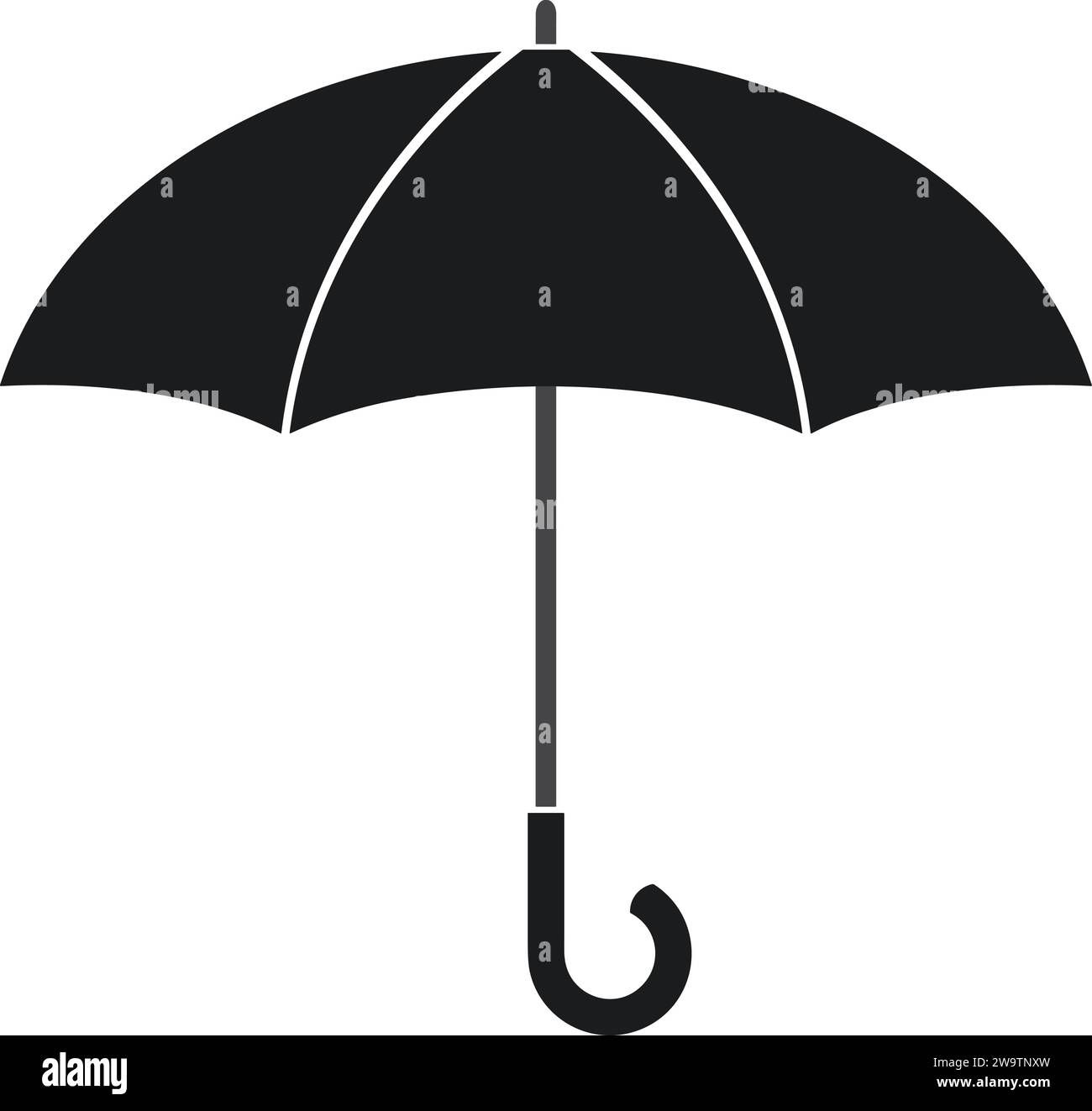 Regenschirm-Symbol Vektor | Regenschutz-Symbol | Versicherungsschutz-Symbol Stock Vektor