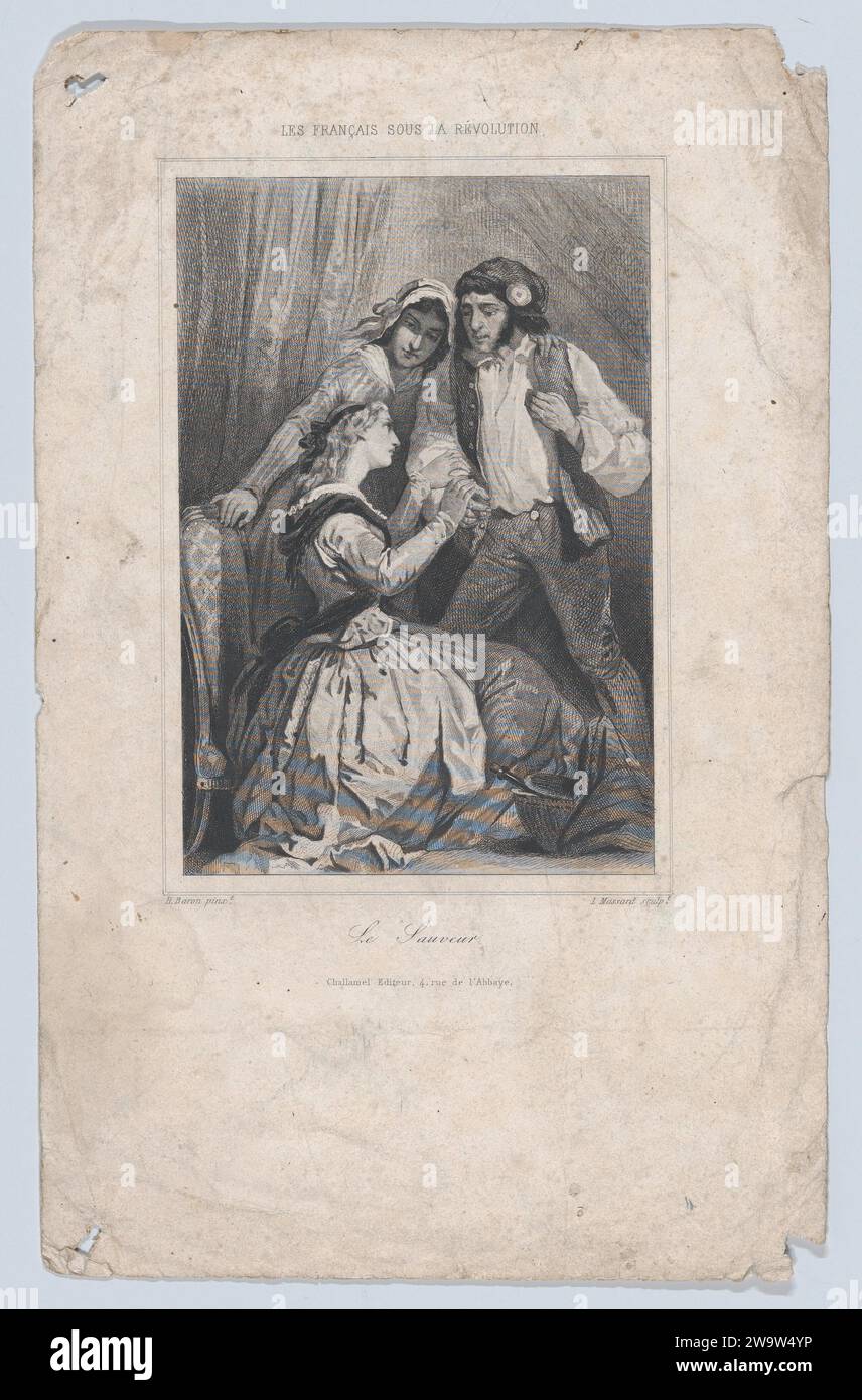 Der Erlöser, aus „die Franzosen während der Revolution“ 1933 von Leopold Massard Stockfoto