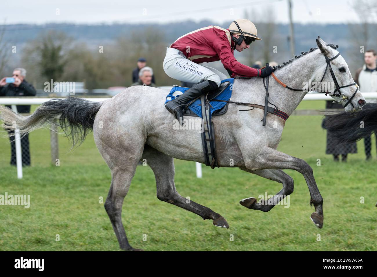 Chabichou Dupoitou wurde 3. In Wincanton, geritten von Tom O’Brien und trainiert von Philip Hobbs am 10. März 2022 Stockfoto