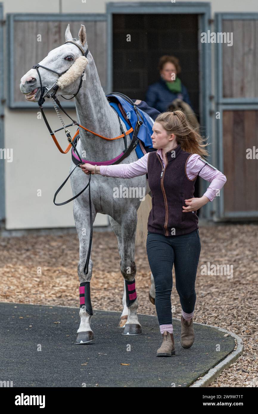 Family Pot, geritten von Ben Jones und trainiert von Sheila Lewis, 3. Platz in Wincanton, 10. März 2022 Stockfoto