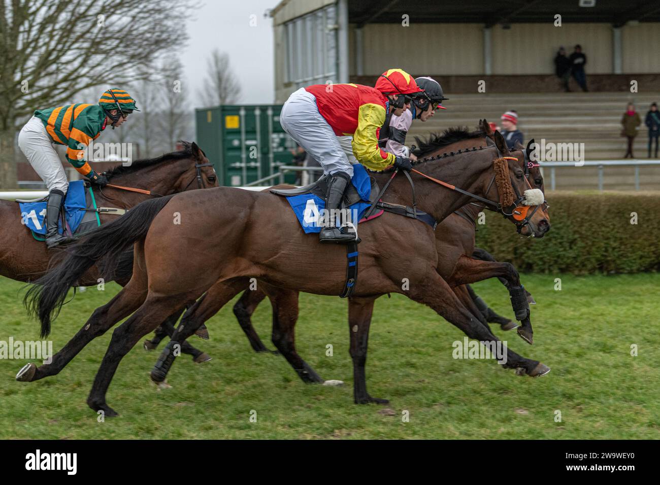 That Tiger Feet, geritten von David Bass und trainiert von Kim Bailey, Rennen in Wincanton, 10. März 2022 Stockfoto