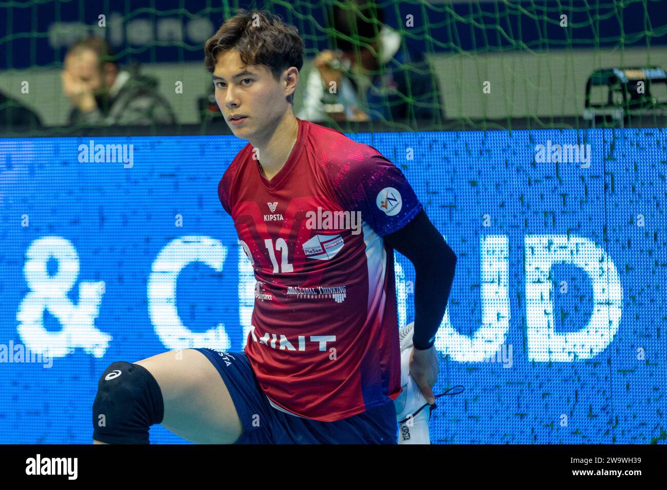 Monza, Italien. Dezember 2023 30. Lief Takahashi (Vero Volley Monza) während des Spiels Vero Volley Monza gegen Cucine Lube Civitanova, Volleyball Italian Serie A Men Superliga Match in Monza, Italien, Dezember 30 2023 Credit: Independent Photo Agency/Alamy Live News Stockfoto