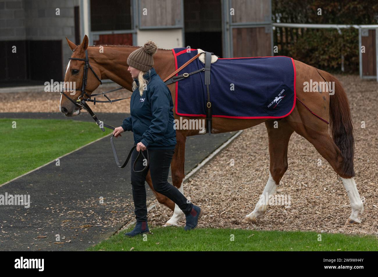 Off the Planet, geritten von Tom O'Brien und trainiert von Philip Hobbs, Rennen in Wincanton am 10. März 2022 Stockfoto