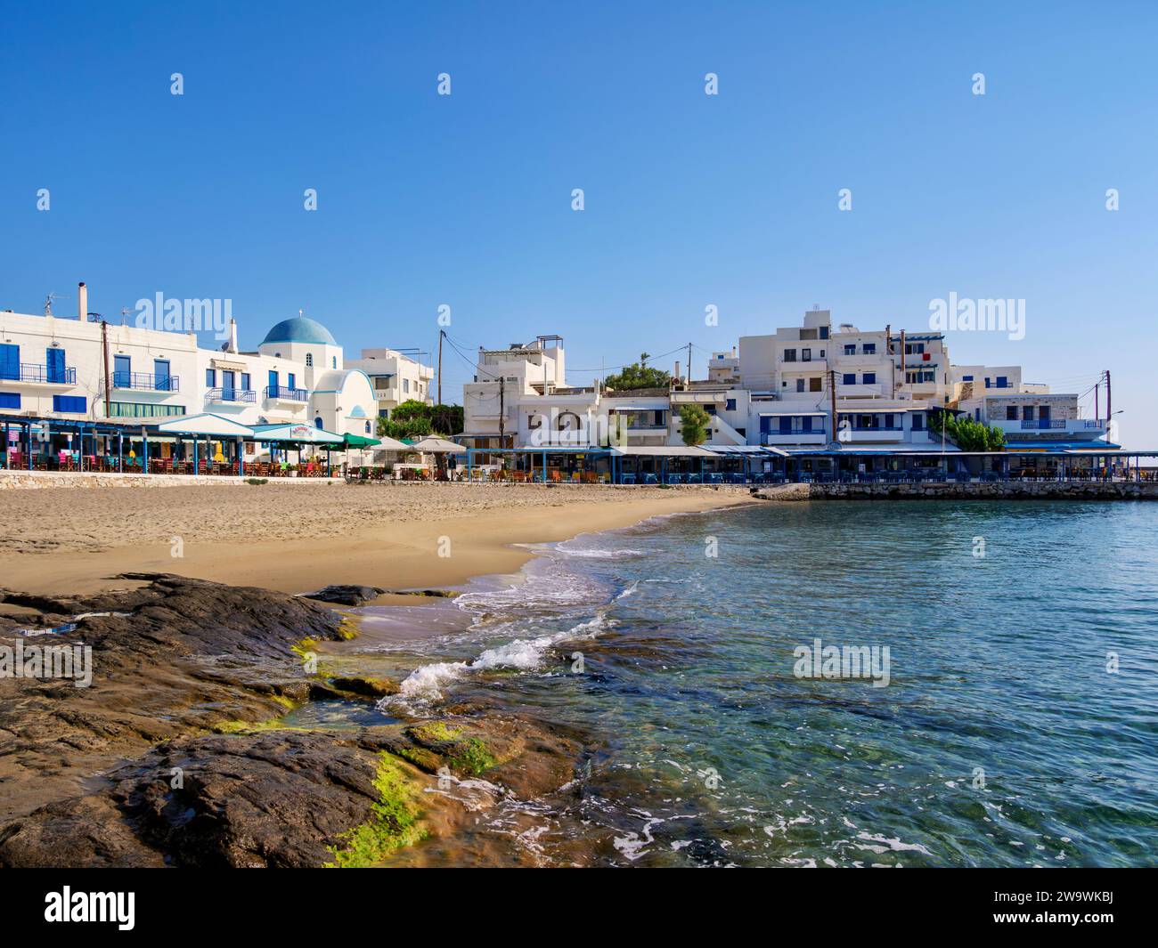 Apollonas Beach, Naxos Island, Kykladen, Griechenland Stockfoto