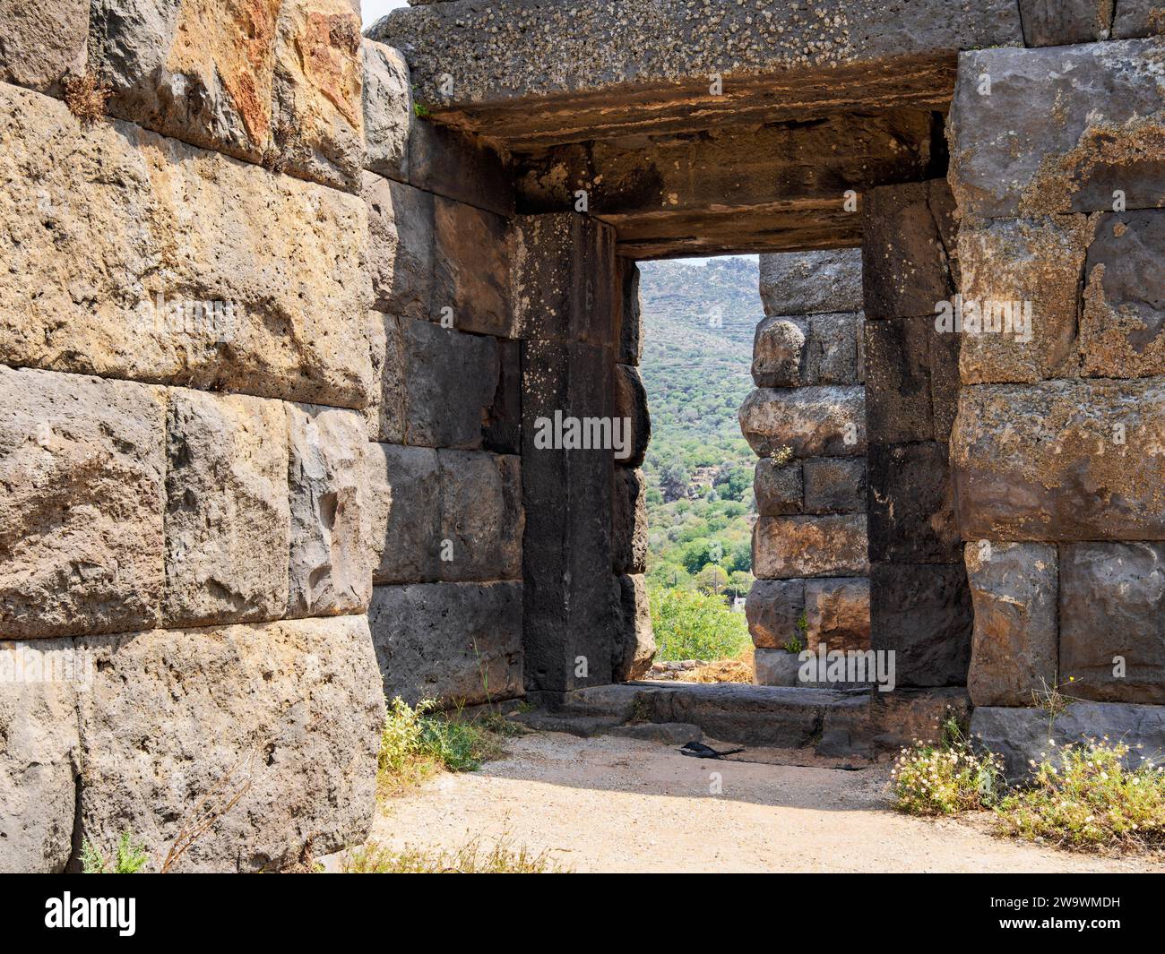 Paleokastro, Ruinen Der Alten Burg, Das Antike Porphyris, Mandraki, Nisyros, Dodekanese, Griechenland Stockfoto