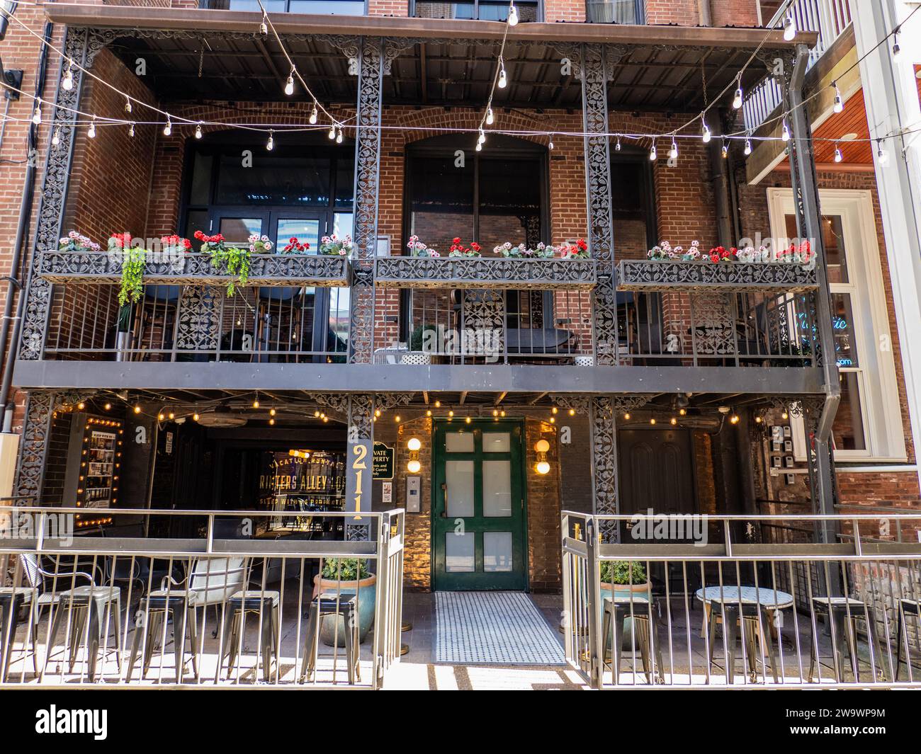 Straßenszene in Nashville Stockfoto