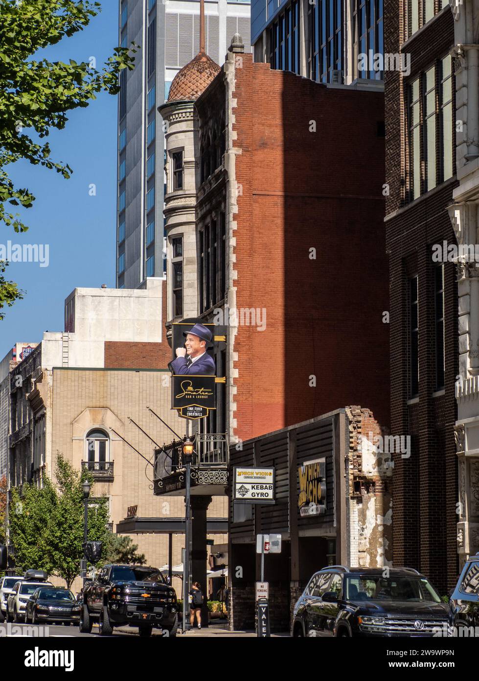 Straßenszene in Nashville Stockfoto