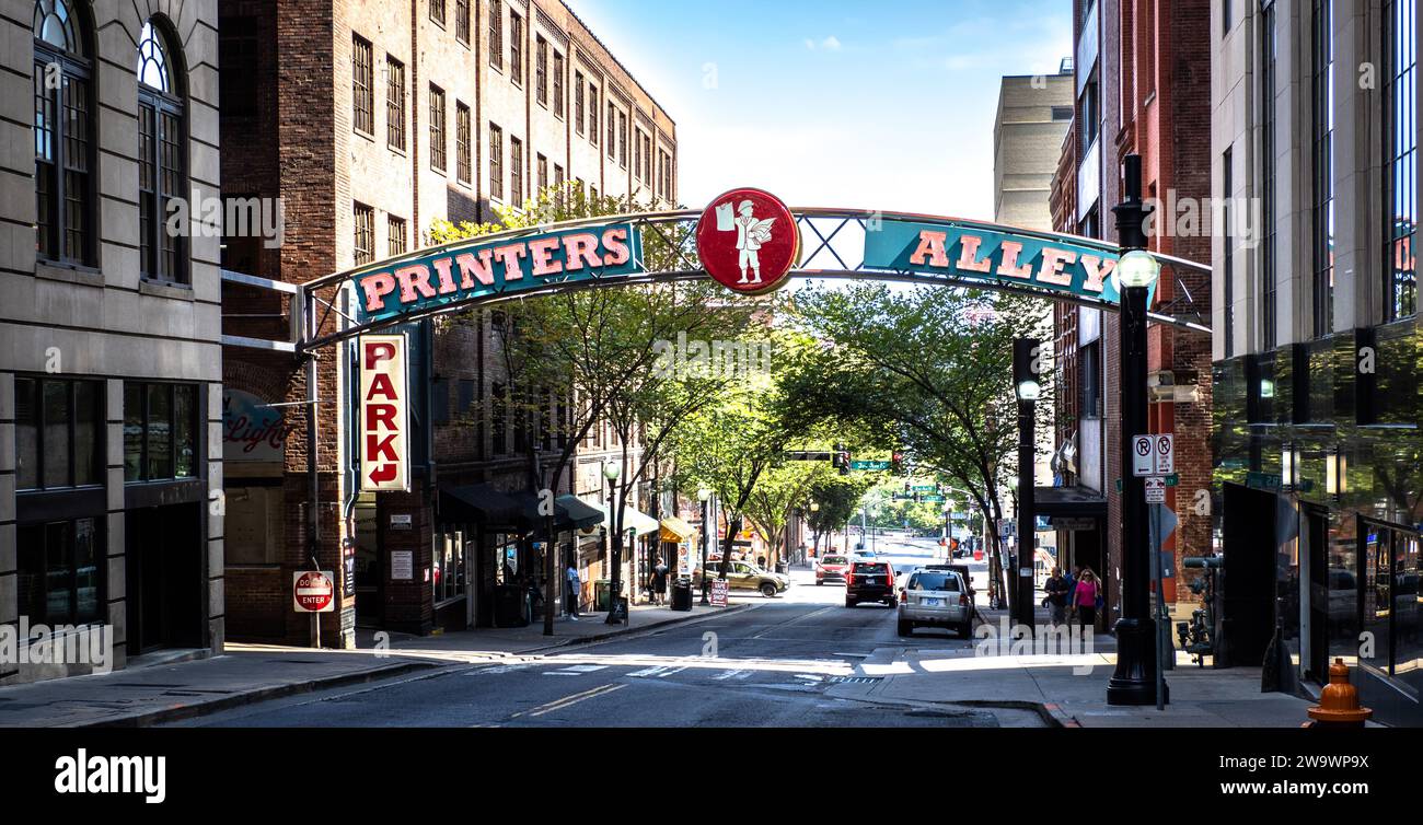Straßenszene in Nashville Stockfoto