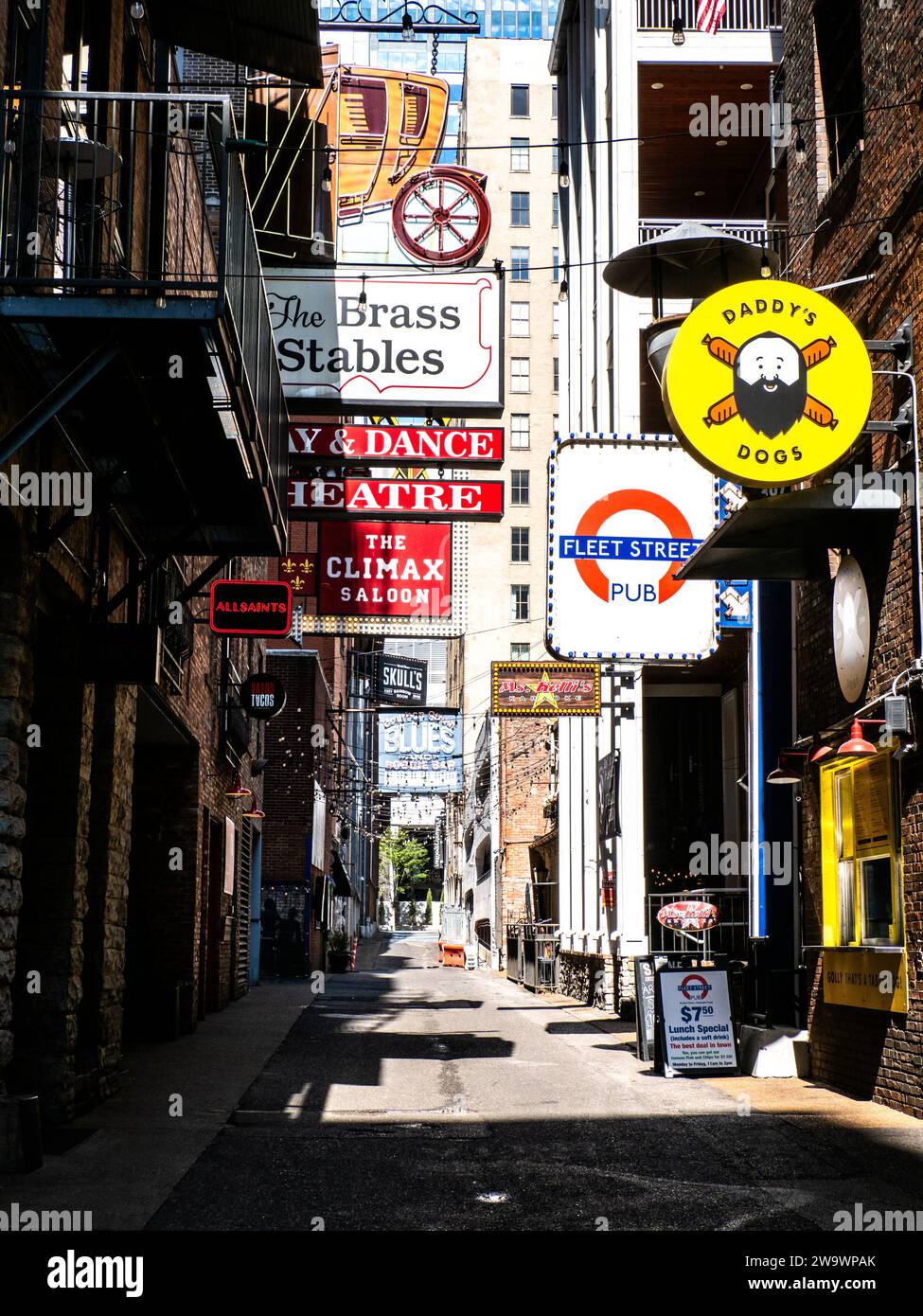Straßenszene in Nashville Stockfoto