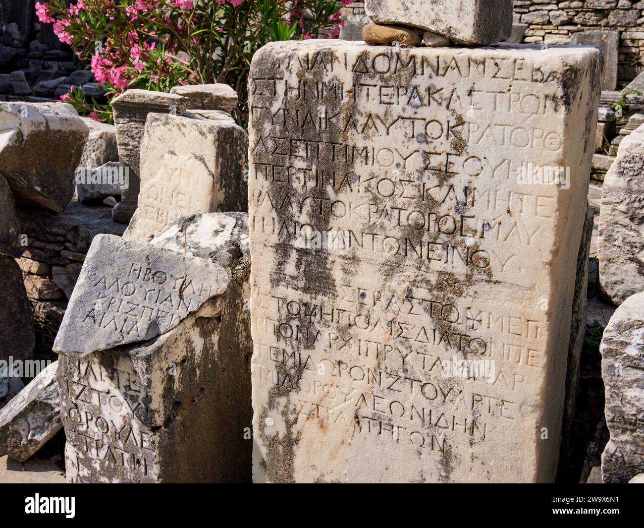 Heraion von Samos, Ireo, Insel Samos, Nordägäis, Griechenland Stockfoto