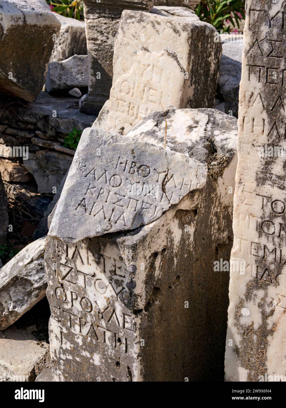 Heraion von Samos, Ireo, Insel Samos, Nordägäis, Griechenland Stockfoto