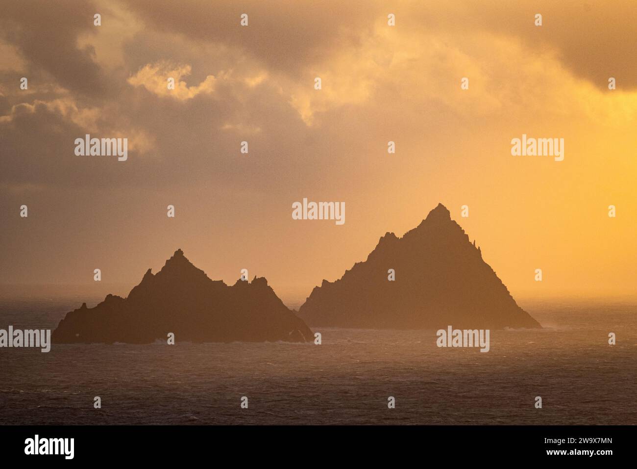 Skellig Michael Island, von oben Portmagee, Irland Stockfoto