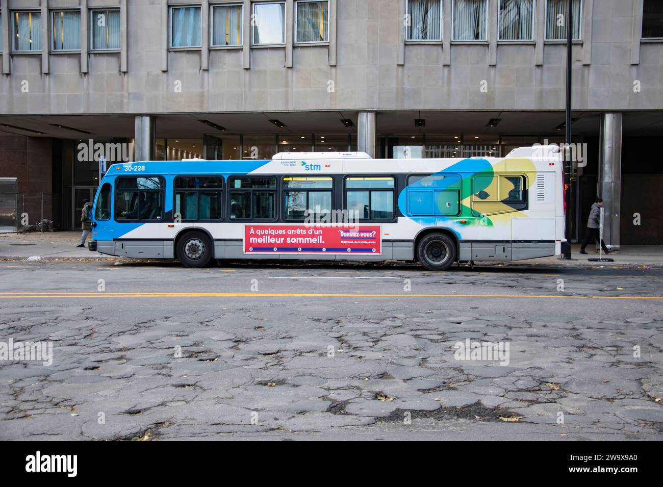 Stadtbus in Montreal, Quebec, Kanada Stockfoto