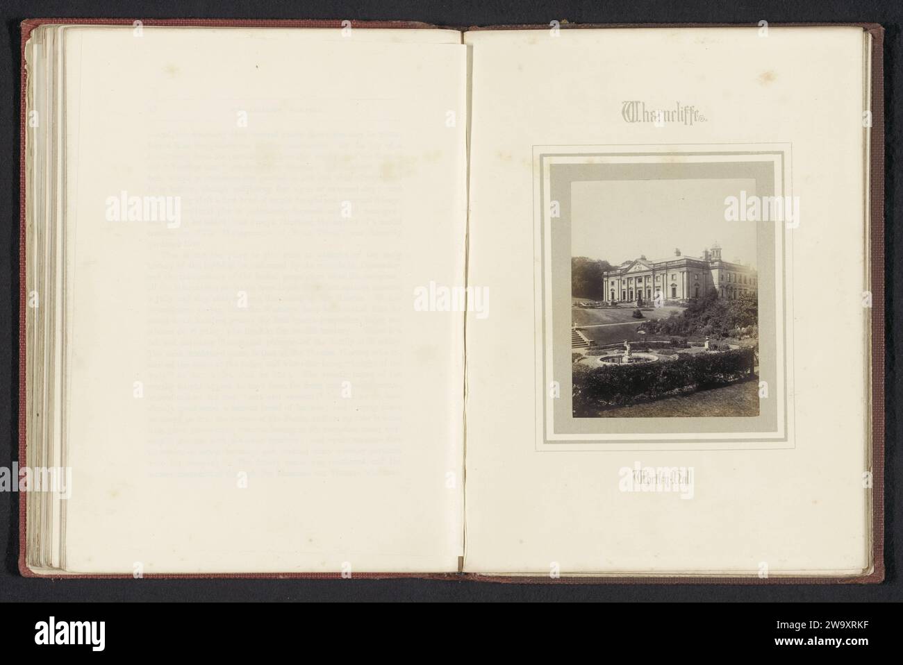 Wortley Hall, Theophilus Smith, um 1854 - in oder vor 1864 Foto Wortley fotografische Unterstützung Albumendruck Fassade (von Haus oder Gebäude). Ländliche Wohnungen, z. B. Landhaus, Villa, Ferienhaus Wortley Hall Stockfoto