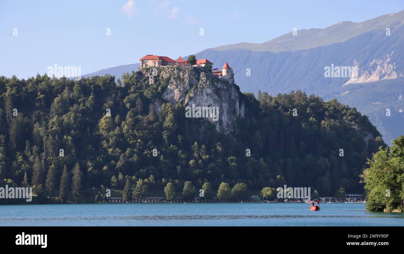 Bled Castle Slowenien Europa Stockfoto