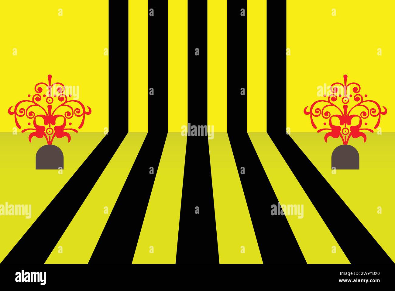 Einfaches, sauberes Hintergrunddesign mit perspektivischer Linie. Stock Vektor