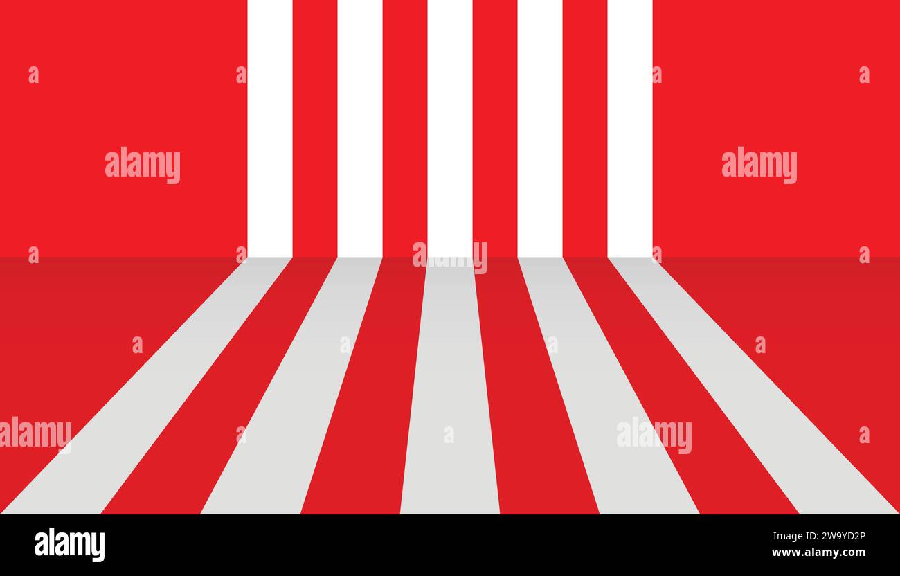 Einfaches, sauberes Hintergrunddesign mit perspektivischer Linie. Stock Vektor