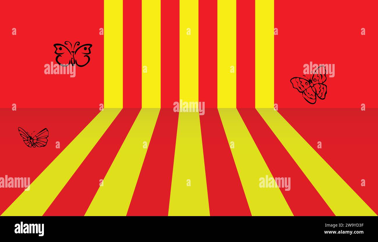 Einfaches, sauberes Hintergrunddesign mit perspektivischer Linie. Stock Vektor